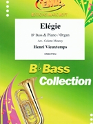 Elegie by Vieuxtemps Henri - Mourey Colette - for Bb Bass and Organ (Bb Bass and Organ)