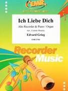 Ich Liebe Dich by Grieg Edvard - Mourey Colette - for Alto Recorder and Organ (Alto Recorder and Organ)