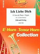 Ich Liebe Dich by Grieg Edvard - Mourey Colette - for Eb Horn and Organ (Eb Horn and Organ)