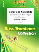 Largo and Cantabile by Chopin Frederic - Mourey Colette - for Bass Trombone and Organ (Bass Trombone and Organ)