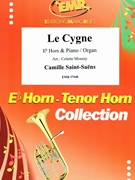 Le Cygne by Saint-Saens Camille - Mourey Colette - for Eb Horn and Organ (Eb Horn and Organ)