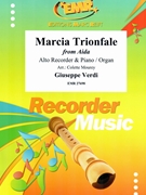 Marcia Trionfale by Verdi Giuseppe - Mourey Colette - for Alto Recorder and Organ (Alto Recorder and Organ)