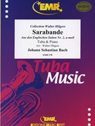 Sarabande aus den Englischen Suiten # 2 a-moll by Bach Johann Sebastian - Walter Hilgers - for Tuba and Piano (Tuba and Piano)