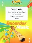 Nocturne by Rachmaninoff Sergei - Mourey Colette - for Tenor Recorder and Organ (Tenor Recorder and Organ)
