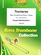 Nocturne by Rachmaninoff Sergei - Mourey Colette - for Bass Trombone and Piano (Bass Trombone and Piano)