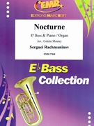 Nocturne by Rachmaninoff Sergei - Mourey Colette - for Eb Bass and Organ (Eb Bass and Organ)