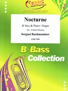 Nocturne by Rachmaninoff Sergei - Mourey Colette - for Bb Bass and Organ (Bb Bass and Organ)