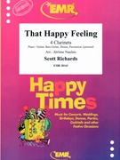 That Happy Feeling by Richards Scott - Naulais Jerome - for 4 Clarinets and Rhythm Section (4 Clarinets and Rhythm Section (Piano Bass Drums) (Piano / Guitar Bass Guitar Drums Percussion (optional)))