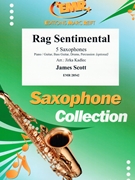 Rag Sentimental by Scott James - Jirka Kadlec - for 5 Saxophones (5 Saxophones (S(A)A(T)A(T)TB) (Piano / Guitar Bass Guitar Drums Percussion (optional)))