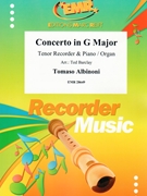 Concerto in G Major by Albinoni Tomaso - Ted Barclay - for Tenor Recorder and Piano (Tenor Recorder and Piano)