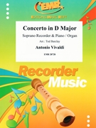 Concerto in D Major by Vivaldi Antonio Lucio - Ted Barclay - for Soprano Recorder and Organ (Soprano Recorder and Organ)