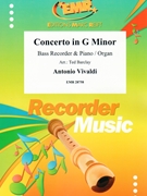 Concerto in G Minor by Vivaldi Antonio Lucio - Ted Barclay - for Bass Recorder and Organ (Bass Recorder and Organ)