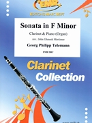 Sonata in F minor by Telemann Georg Philipp - Mortimer John Glenesk - for Clarinet and Organ (Clarinet and Organ)