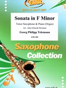 Sonata in F minor by Telemann Georg Philipp - Mortimer John Glenesk - for Tenor Saxophone and Piano (Tenor Saxophone and Piano)