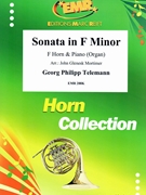 Sonata in F minor by Telemann Georg Philipp - Mortimer John Glenesk - for Horn and Organ (Horn and Organ)