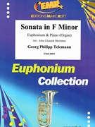 Sonata in F minor by Telemann Georg Philipp - Mortimer John Glenesk - for Euphonium and Piano (Euphonium and Piano)