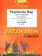 Peacherine Rag by Joplin Scott - Jirka Kadlec - for 4 Saxophones (4 Saxophones (S(A)A(T)A(T)B) (Piano / Guitar Bass Guitar Drums Percussion (optional)))