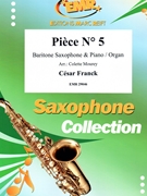 Piece # 5 by Franck Cesar - Mourey Colette - for Baritone Saxophone and Piano (Baritone Saxophone and Piano)