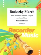 Radetzky March by Strauss Johann - Mourey Colette - for Bass Recorder and Piano (Bass Recorder and Piano)