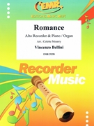 Romance by Bellini Vincenzo - Mourey Colette - for Alto Recorder and Organ (Alto Recorder and Organ)