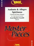 Andante & Allegro Spirituoso by Senaille Jean-Baptiste - Mortimer John Glenesk - for Clarinet and Organ (Clarinet and Organ)