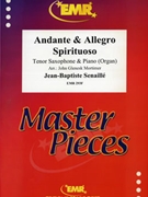 Andante & Allegro Spirituoso by Senaille Jean-Baptiste - Mortimer John Glenesk - for Tenor Saxophone and Piano (Tenor Saxophone and Piano)