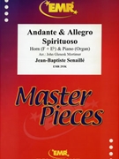 Andante & Allegro Spirituoso by Senaille Jean-Baptiste - Mortimer John Glenesk - for Eb Horn and Organ (Eb Horn and Organ)