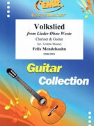 Volkslied by Mendelssohn Felix - Mourey Colette - for Clarinet and Guitar (Clarinet and Guitar)