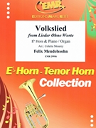Volkslied by Mendelssohn Felix - Mourey Colette - for Eb Horn and Organ (Eb Horn and Organ)