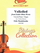 Volkslied by Mendelssohn Felix - Mourey Colette - for Viola and Piano (Viola and Piano)