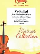 Volkslied by Mendelssohn Felix - Mourey Colette - for Violoncello and Piano (Violoncello and Piano)
