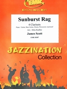 Sunburst Rag by Scott James - Jirka Kadlec - for 4 Clarinets and Rhythm Section (4 Clarinets and Rhythm Section (Piano Bass Drums) (Piano / Guitar Bass Guitar Drums Percussion (optional)))