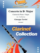 Concerto in Bb Major by Tartini Giuseppe - Ted Barclay - for Clarinet and Organ (Clarinet and Organ)