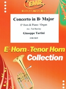 Concerto in Bb Major by Tartini Giuseppe - Ted Barclay - for Eb Horn and Organ (Eb Horn and Organ)