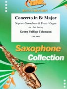 Concerto in Bb Major by Telemann Georg Philipp - Ted Barclay - for Soprano Saxophone and Piano (Soprano Saxophone and Piano)