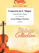 Concerto in C Major by Telemann Georg Philipp - Ted Barclay - for Viola and Piano (Viola and Piano)