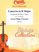 Concerto in D Major by Telemann Georg Philipp - Ted Barclay - for Violoncello and Piano (Violoncello and Piano)