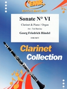 Sonate # VI by Handel George Frideric - Ted Barclay - for Clarinet and Organ (Clarinet and Organ)