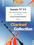 Sonate # VI by Handel George Frideric - Ted Barclay - for Bass Clarinet and Piano (Bass Clarinet and Piano)
