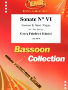 Sonate # VI by Handel George Frideric - Ted Barclay - for Bassoon and Piano (Bassoon and Piano)