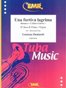 Una furtiva lagrima by Donizetti Gaetano - Gay Bertrand - for Bb Bass and Organ (Bb Bass and Organ)
