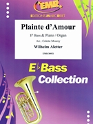 Plainte d'Amour by Aletter Wilhelm - Mourey Colette - for Eb Bass and Organ (Eb Bass and Organ)