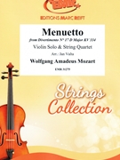 Menuetto by Mozart Wolfgang Amadeus - Valta Jan - for Violin and String Quartet (Violin and String Quartet)