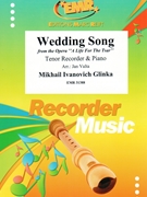 Wedding Song by Glinka Mikhail Ivanovich - Valta Jan - for Tenor Recorder and Piano (Tenor Recorder and Piano)