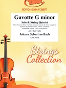 Gavotte G minor by Bach Johann Sebastian - Valta Jan - for Trombone and String Quintet (Trombone and String Quintet)