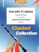 Gavotte G minor by Bach Johann Sebastian - Valta Jan - for Clarinet and Piano (Clarinet and Piano)