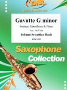 Gavotte G minor by Bach Johann Sebastian - Valta Jan - for Soprano Saxophone and Piano (Soprano Saxophone and Piano)