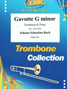 Gavotte G minor by Bach Johann Sebastian - Valta Jan - for Trombone and Piano (Trombone and Piano)