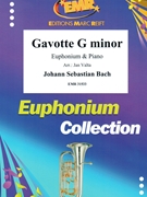 Gavotte G minor by Bach Johann Sebastian - Valta Jan - for Euphonium and Piano (Euphonium and Piano)