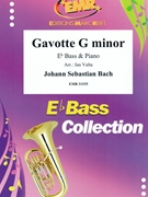 Gavotte G minor by Bach Johann Sebastian - Valta Jan - for Eb Bass and Piano (Eb Bass and Piano)
